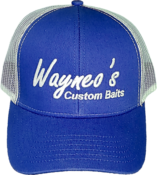 Wayneo's Custom Bait Cap (Blue/White)