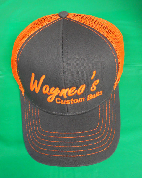 Wayneo's Custom Baits Neon Orange Cap