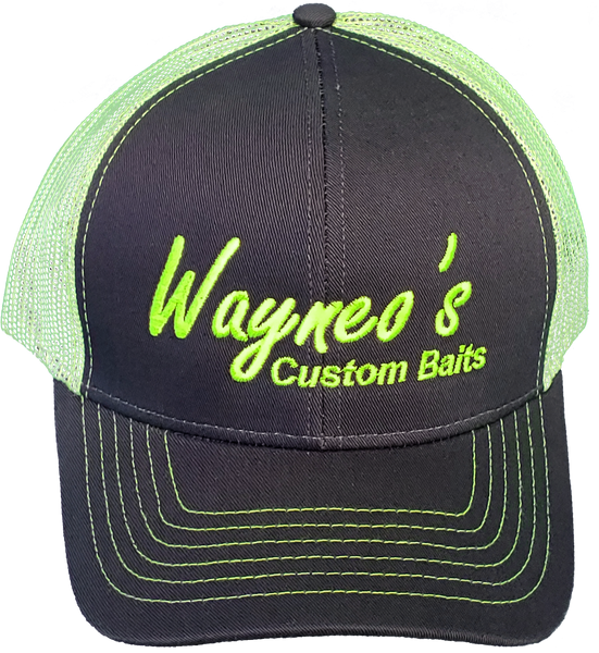 Wayneo's Custom Bait Cap (Gray/Neon Yellow)