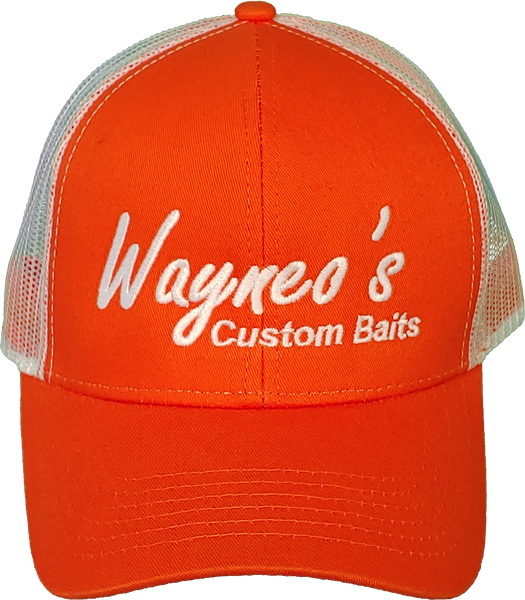 Wayneo's Custom Bait Cap (Orange/White)